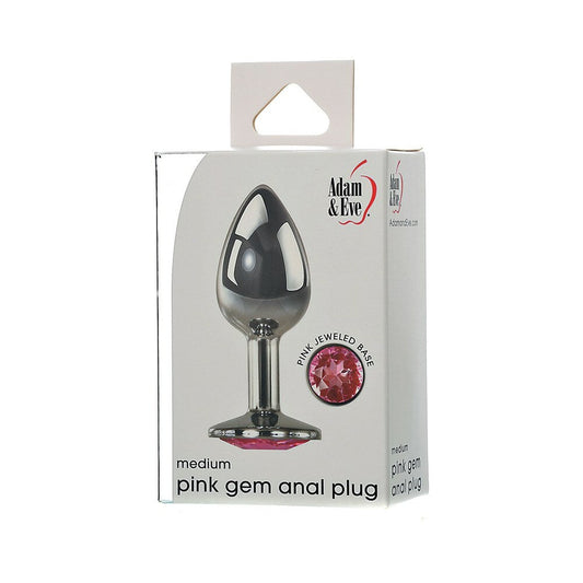 Adam & Eve Medium Pink Gem Anal Plug – Targeted Stimulation