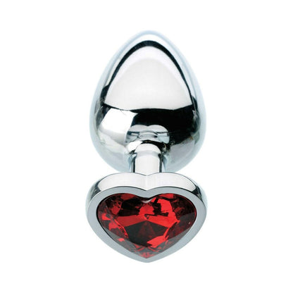 Adam & Eve Red Hearts Gem Anal Plug – Small – Tapered Design with Safety Base