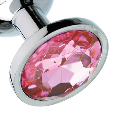 Adam & Eve Pink Gem Anal Plug Set – Set of 3 Graduated Sizes for Anal Training – Light Pink