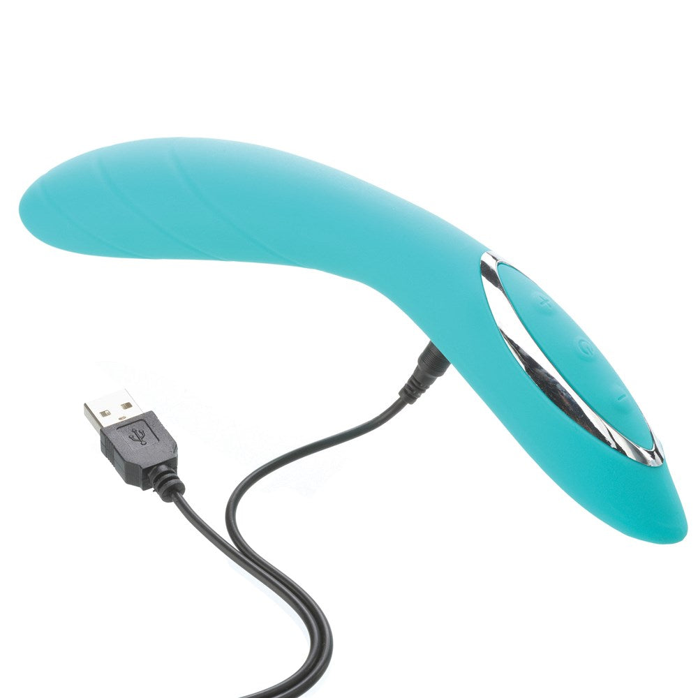 Adam & Eve G-Gasm Curve G-Spot Vibrator with 36 Vibration Modes - Teal