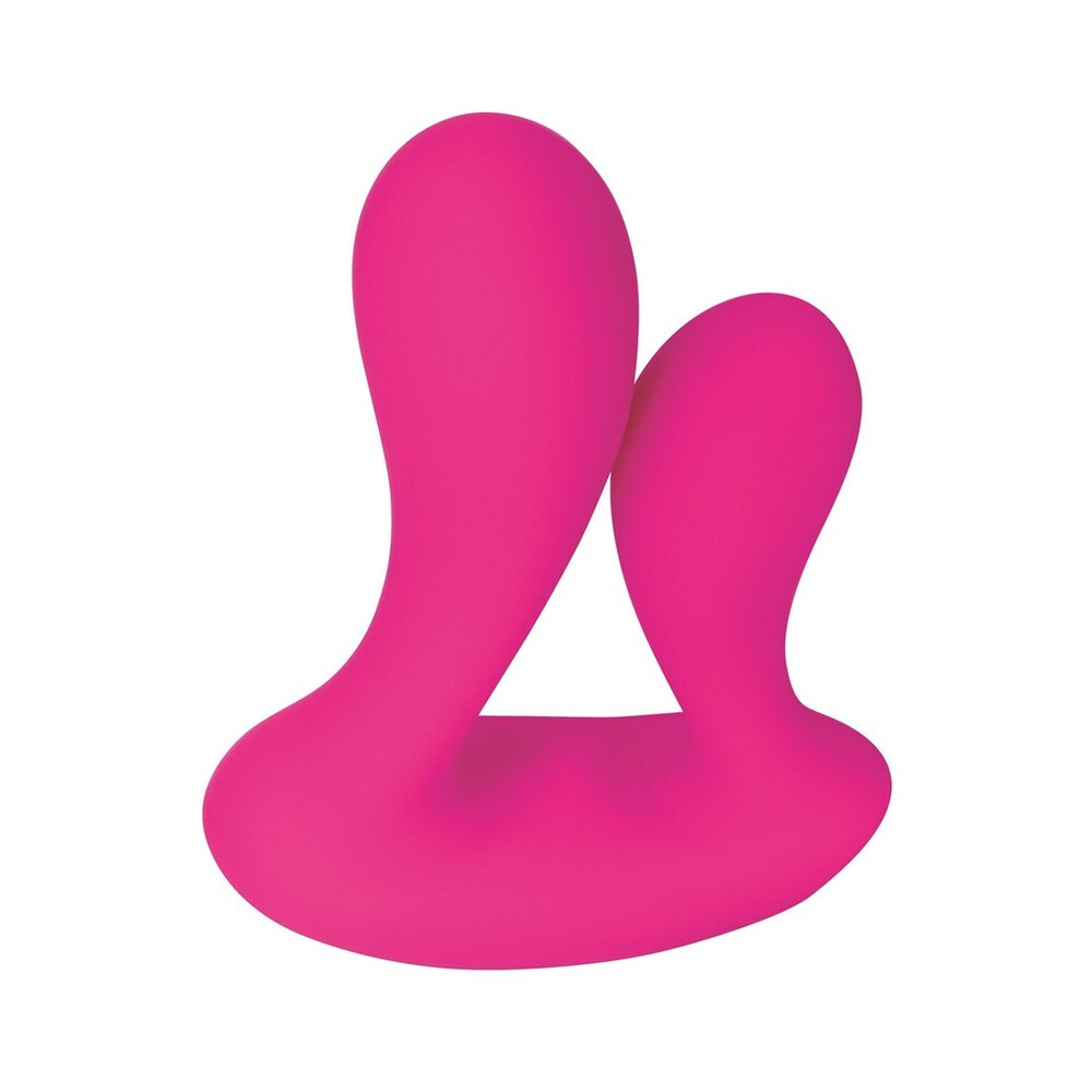 Adam & Eve Dual Entry Vibrator with Remote – Hot Pink