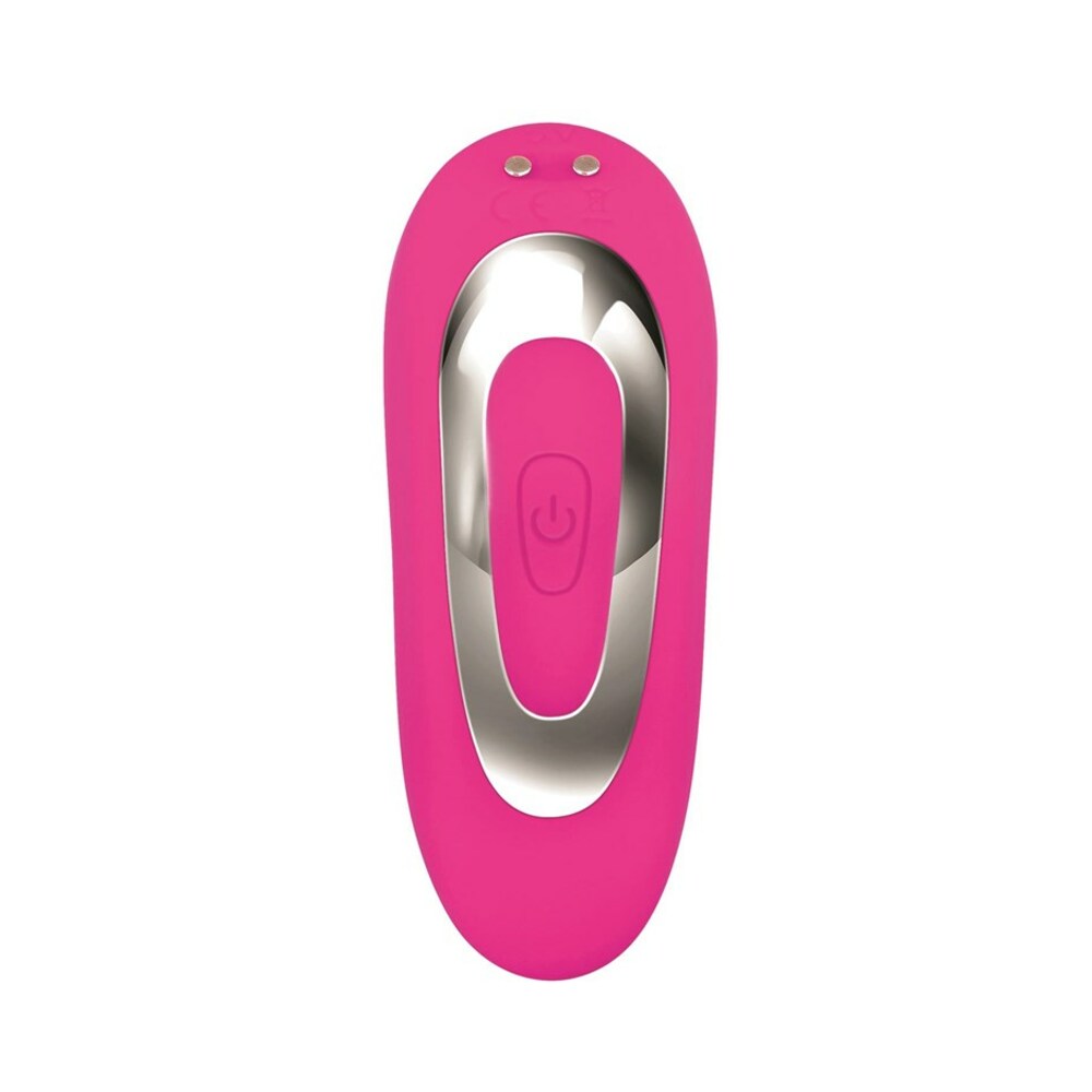 Adam & Eve Dual Entry Vibrator with Remote – Hot Pink