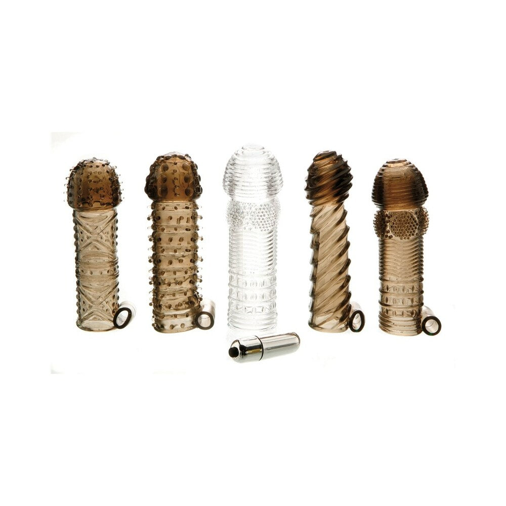 Adam & Eve Vibrating Penis Sleeve Kit – Assorted Colors