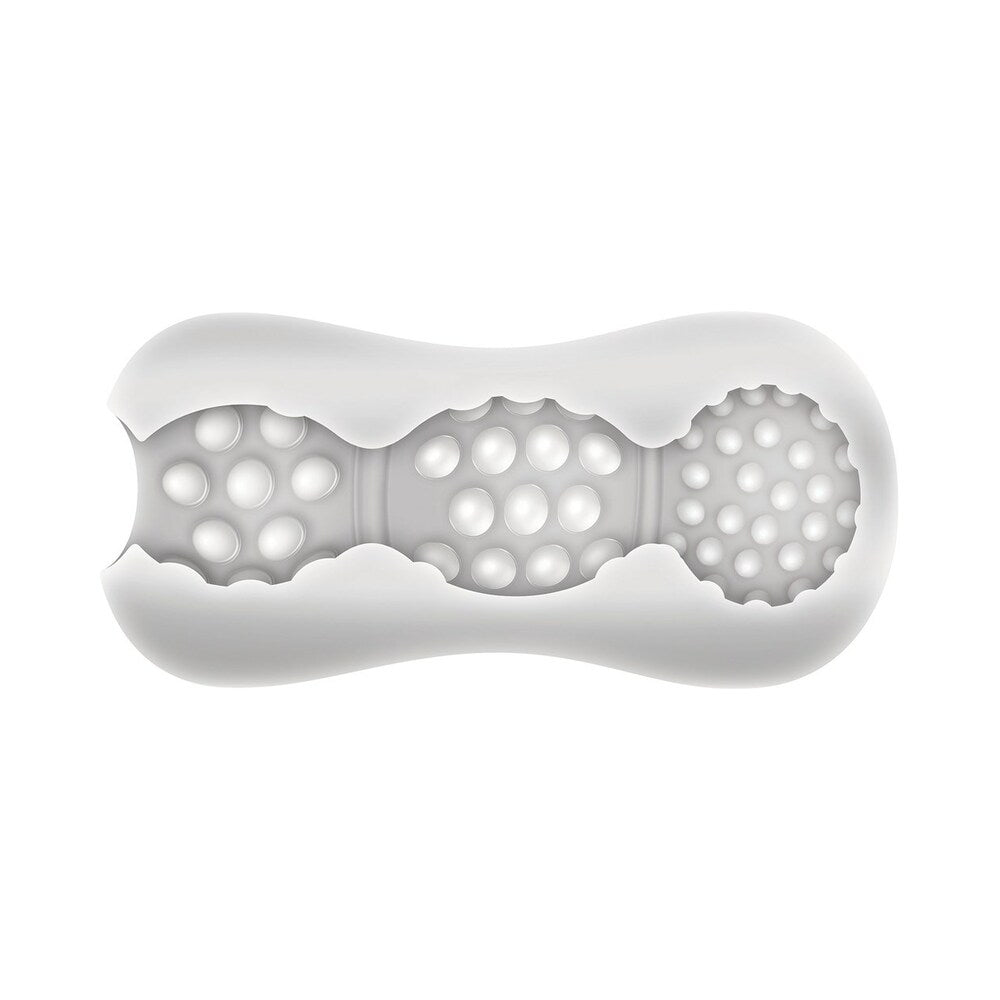 Adam & Eve Triple Chamber Ball Drainer – Clear Stroker