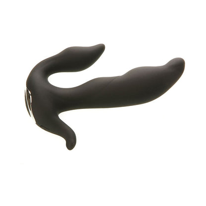 Adam & Eve 3 Point Prostate Massager - Black - Silicone with Vibrating Features
