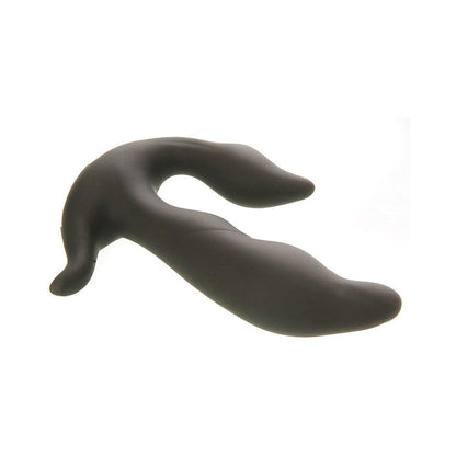 Adam & Eve 3 Point Prostate Massager - Black - Silicone with Vibrating Features