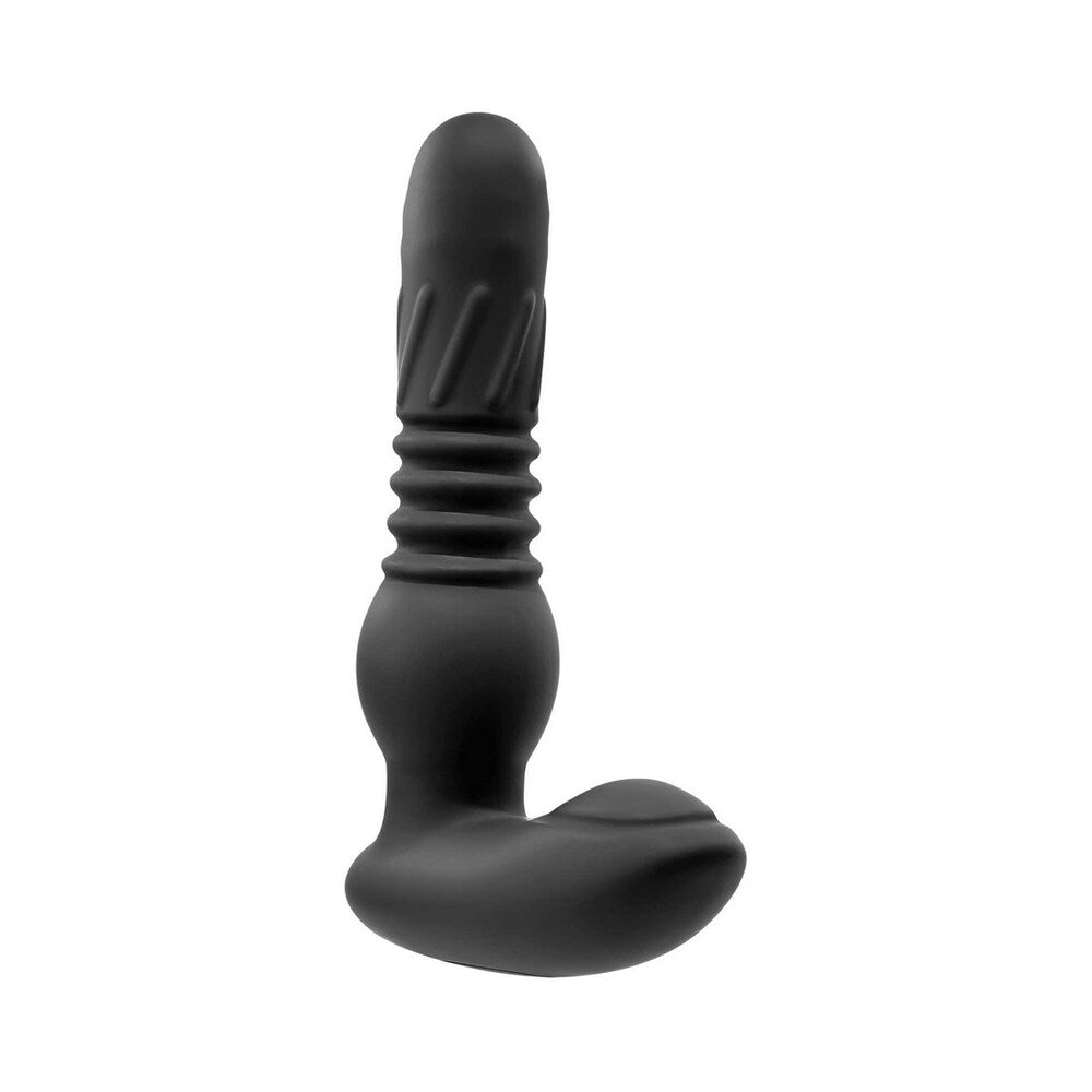 Adam & Eve Adam's Warming & Rotating Prostate Thruster – Black – Remote Control Anal Probe