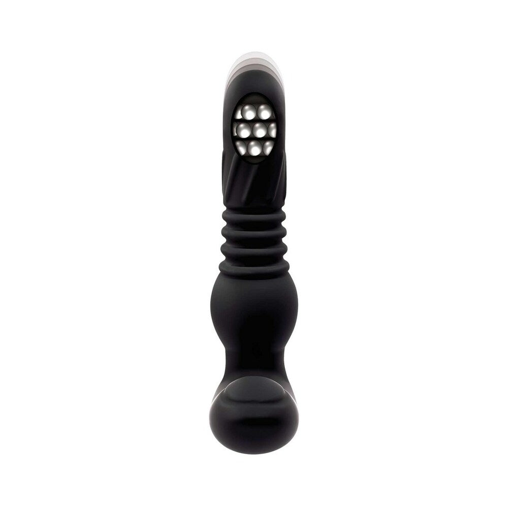 Adam & Eve Adam's Warming & Rotating Prostate Thruster – Black – Remote Control Anal Probe