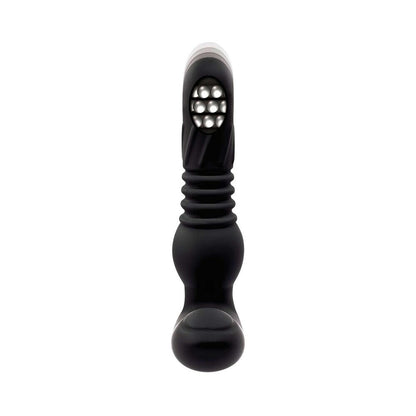 Adam & Eve Adam's Warming & Rotating Prostate Thruster – Black – Remote Control Anal Probe