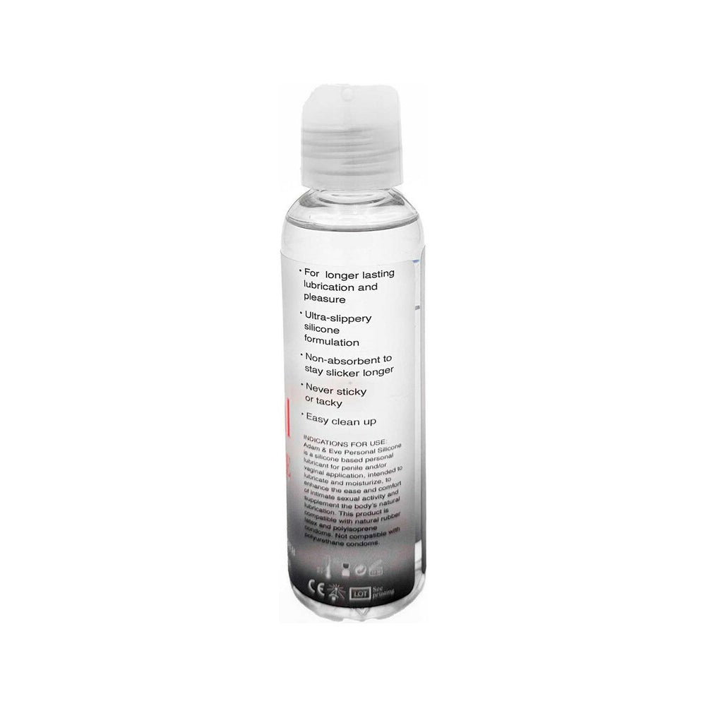 Adam & Eve Personal Silicone Lubricant 4 oz – Extra Slippery Formula
