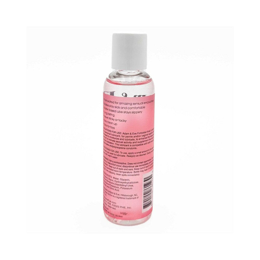 Adam & Eve Forbidden Water-Based Anal Lubricant 4 oz – Thick Gel Formula for Anal Play
