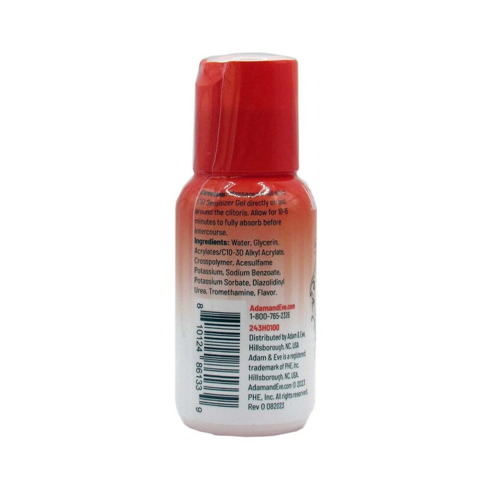 Adam & Eve Strawberry Clit Sensitizer Gel – Clear – 1 oz