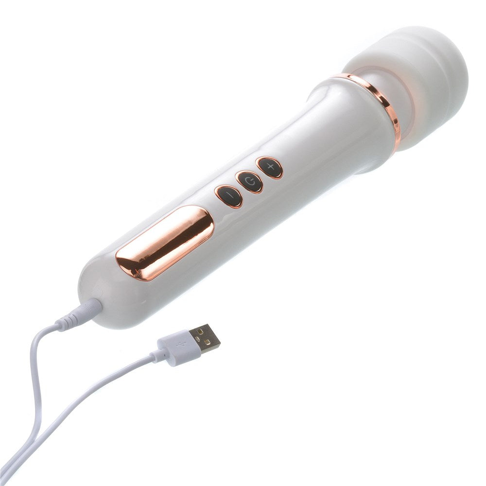 Adam & Eve Magic Massager Rechargeable Wand Massager – White