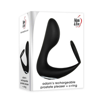 Adam & Eve Rechargeable Prostate Pleaser with C-Ring – Black