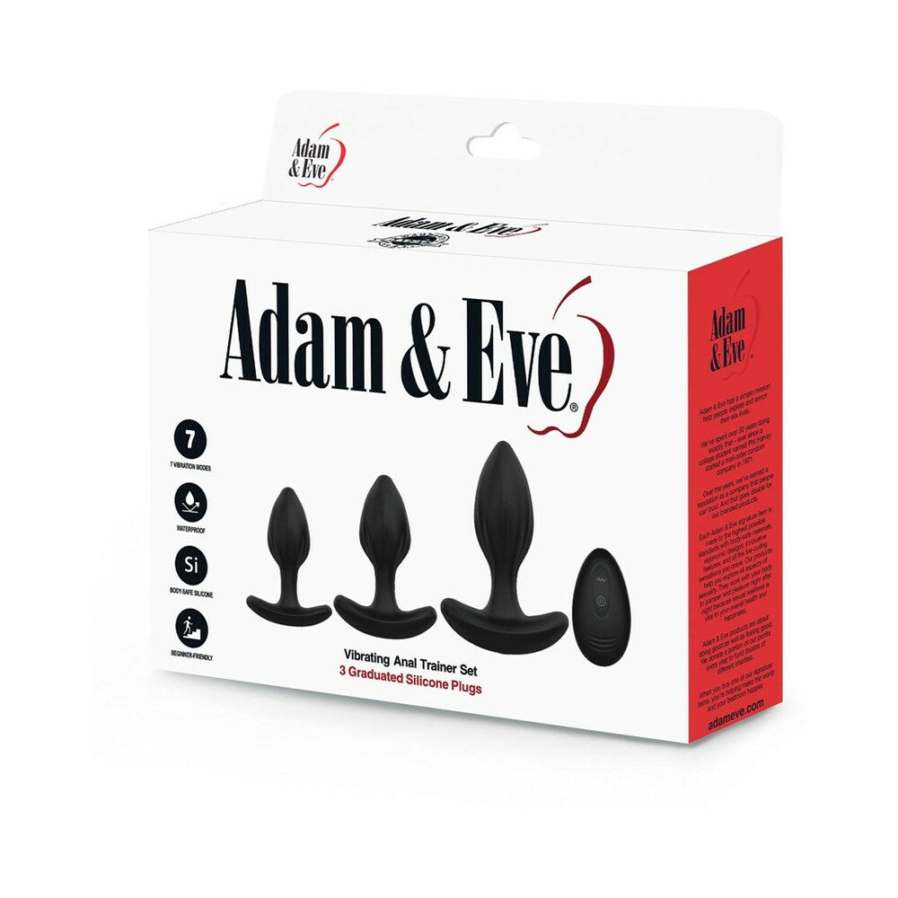 Adam & Eve Vibrating Anal Trainer Set – Black