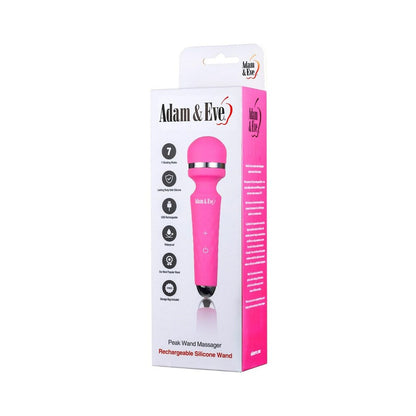 Adam & Eve Peak Wand Massager – Waterproof – Hot Pink