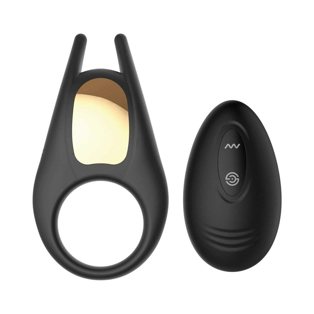 Adam & Eve Lucas II Vibrating Rechargeable Couple's Stimulator – Black