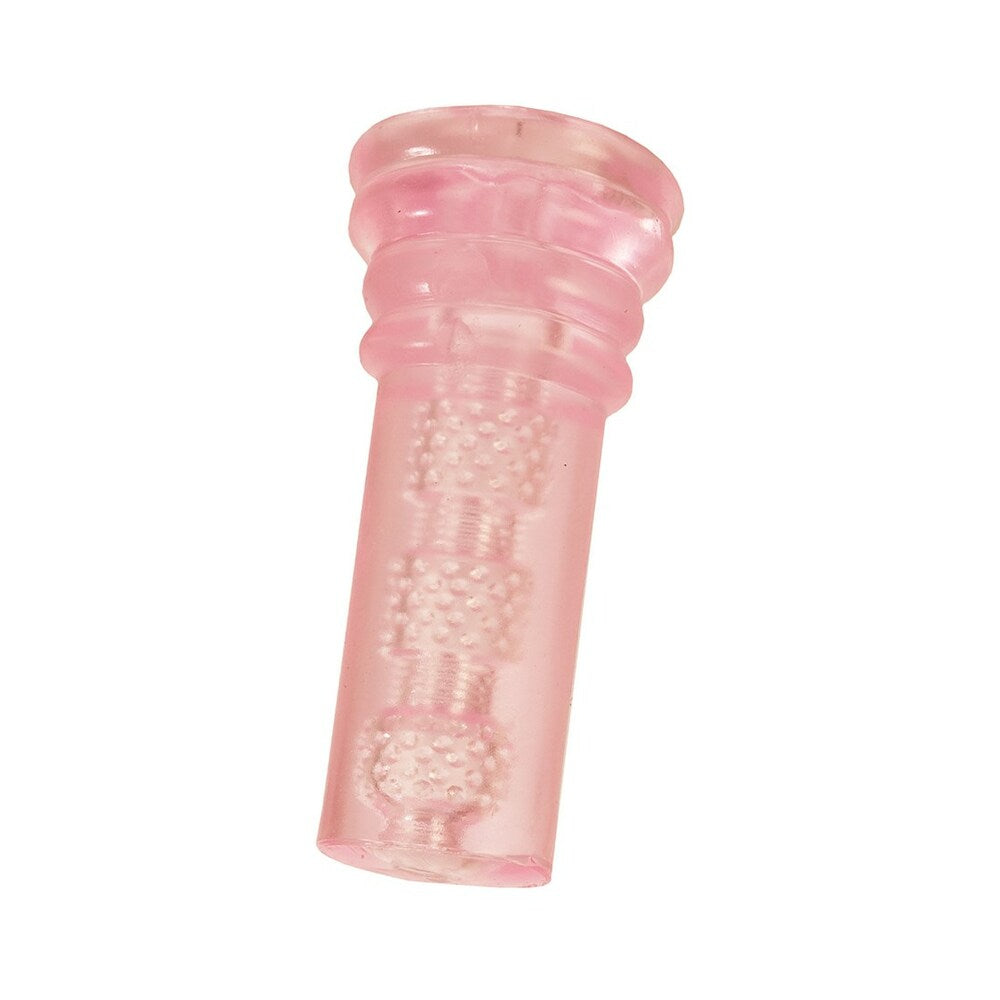 Adam & Eve Super Head Honcho Masturbator – Light Pink – Double-Ended Design with Enhanced Stimulation