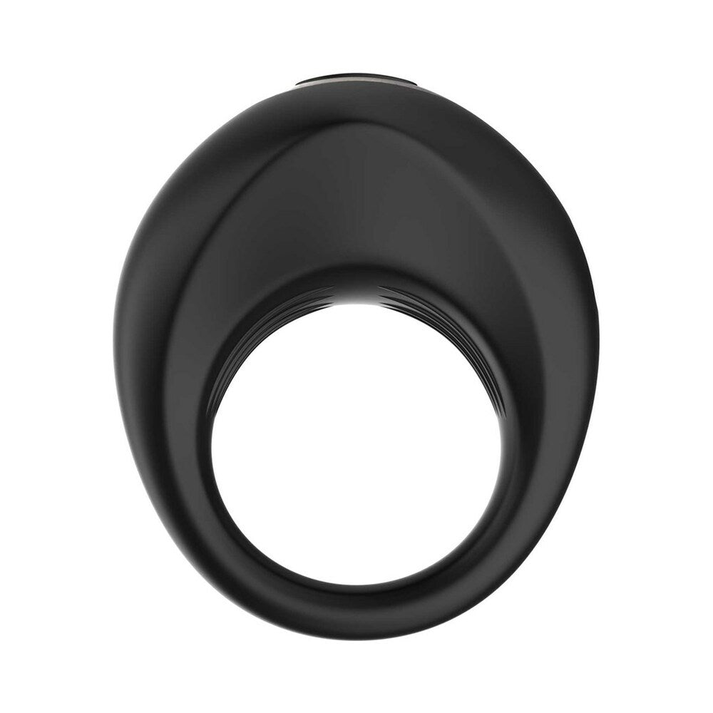 Adam & Eve Alan Vibrating Rechargeable Penis Ring – Black