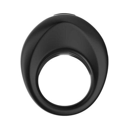 Adam & Eve Alan Vibrating Rechargeable Penis Ring – Black