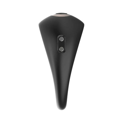 Adam & Eve Alan Vibrating Rechargeable Penis Ring – Black