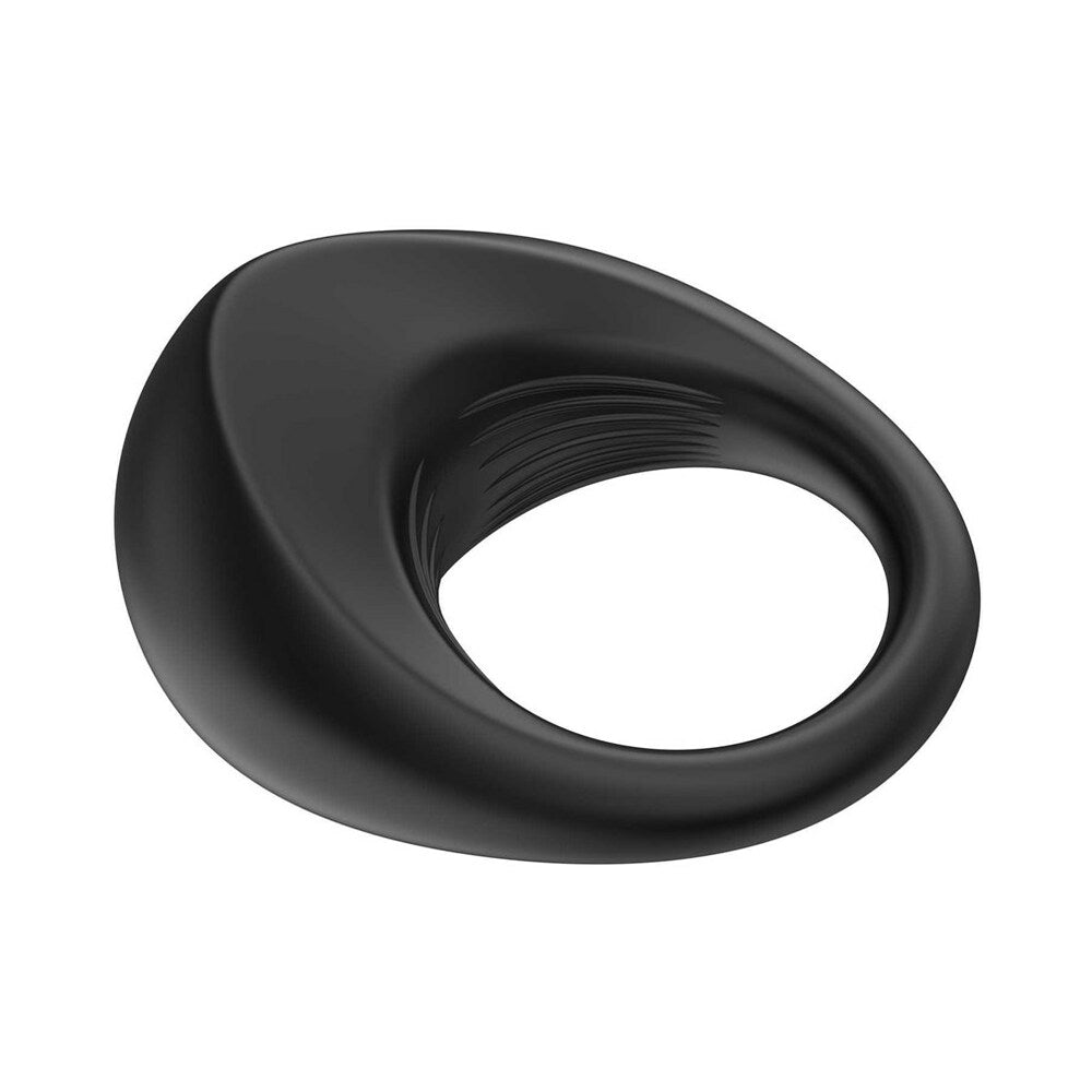 Adam & Eve Alan Vibrating Rechargeable Penis Ring – Black