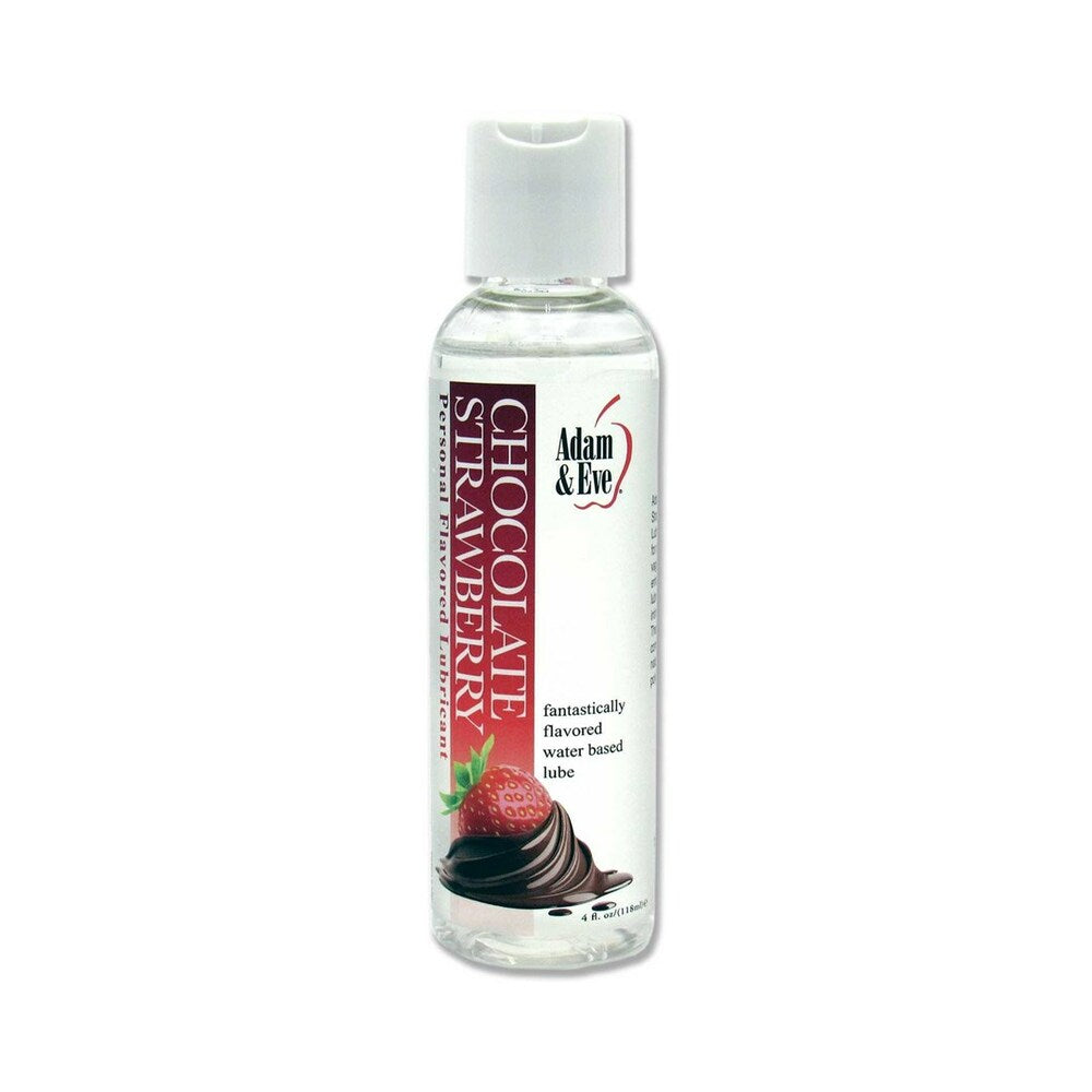 Adam & Eve Flavored Lubricant Chocolate Strawberry 4 oz – Sugar-Free Water-Based Lube