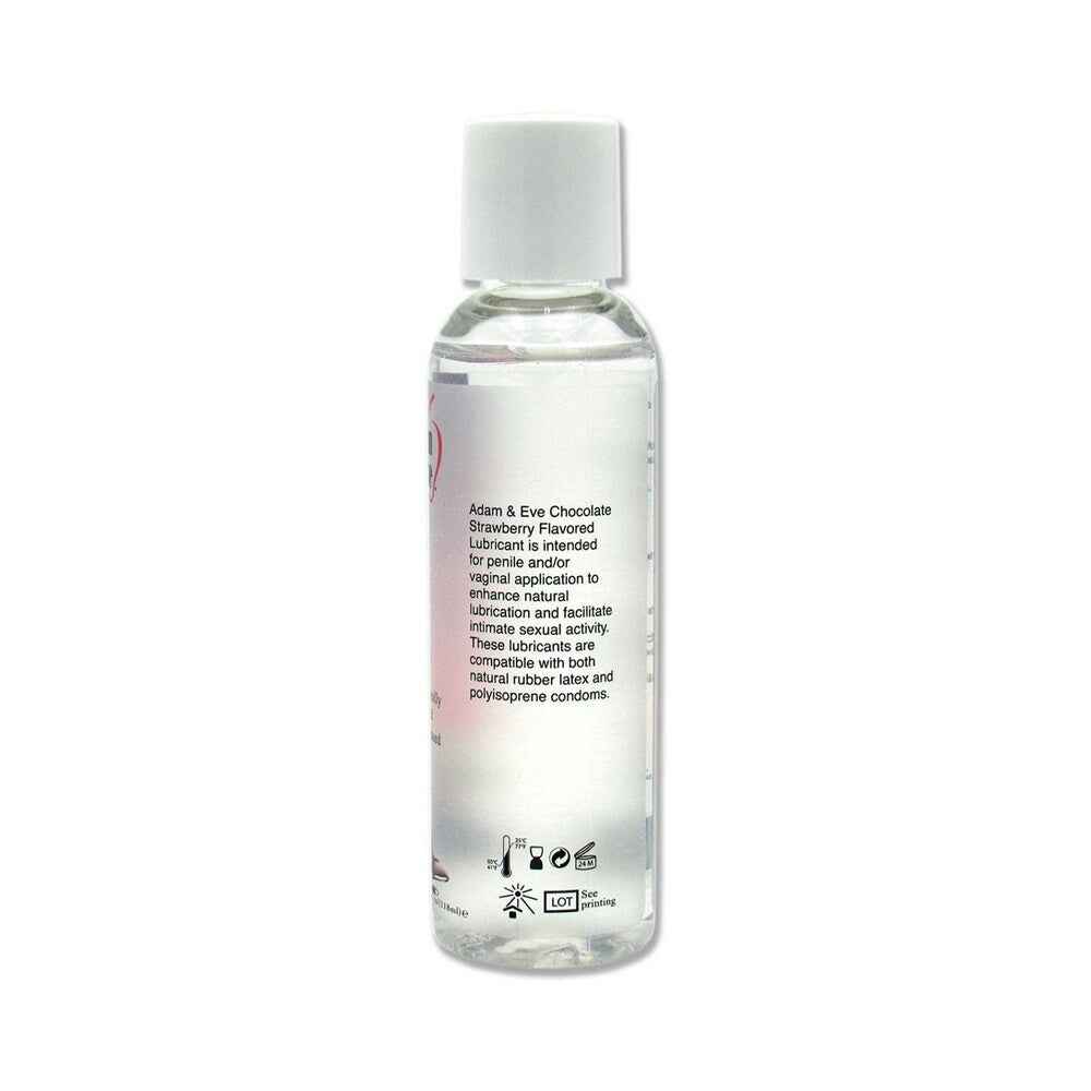 Adam & Eve Flavored Lubricant Chocolate Strawberry 4 oz – Sugar-Free Water-Based Lube