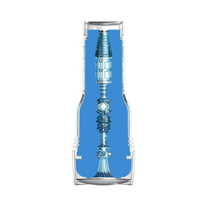 Adam & Eve Adam's Trainer by Fleshlight – Male Masturbator with Suction and Swirl Entry – Blue