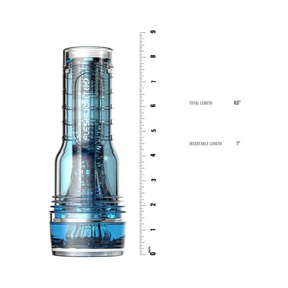 Adam & Eve Adam's Trainer by Fleshlight – Male Masturbator with Suction and Swirl Entry – Blue