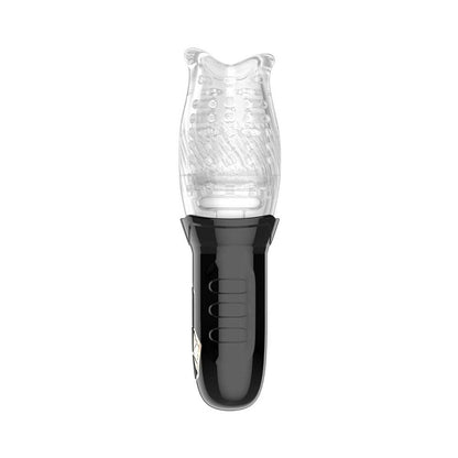 Adam & Eve Gawk Gawk Rotating & Vibrating Masturbator – Clear