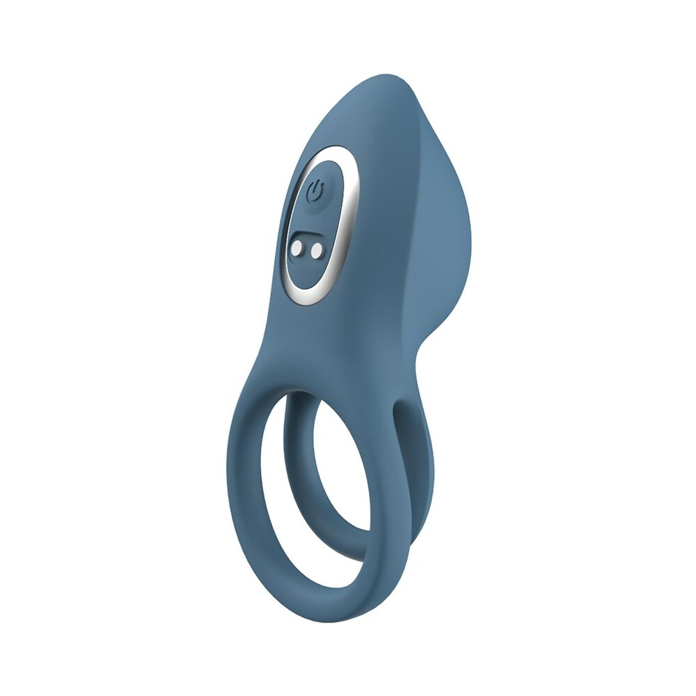 Adam & Eve Four-Play Vibrator Set – Vibrating Base with 4 Interchangeable Toys – Blue