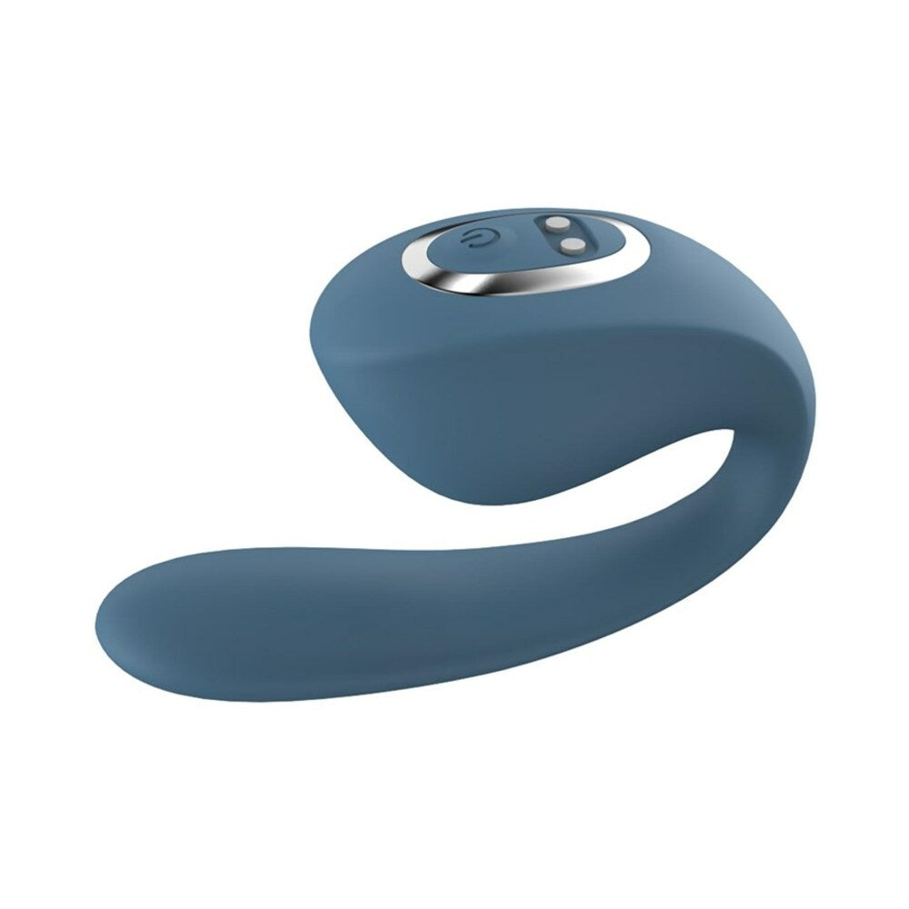 Adam & Eve Four-Play Vibrator Set – Vibrating Base with 4 Interchangeable Toys – Blue