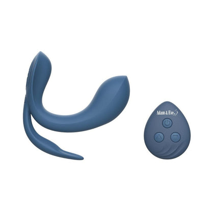 Adam & Eve Licking Vibrator with Remote – Blue – Triple Stimulating Vibrator