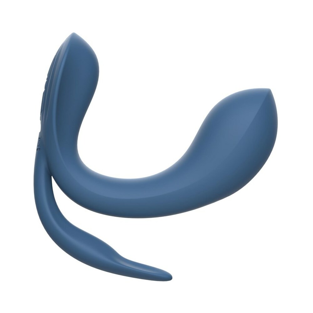 Adam & Eve Licking Vibrator with Remote – Blue – Triple Stimulating Vibrator