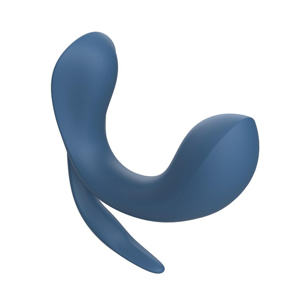 Adam & Eve Licking Vibrator with Remote – Blue – Triple Stimulating Vibrator