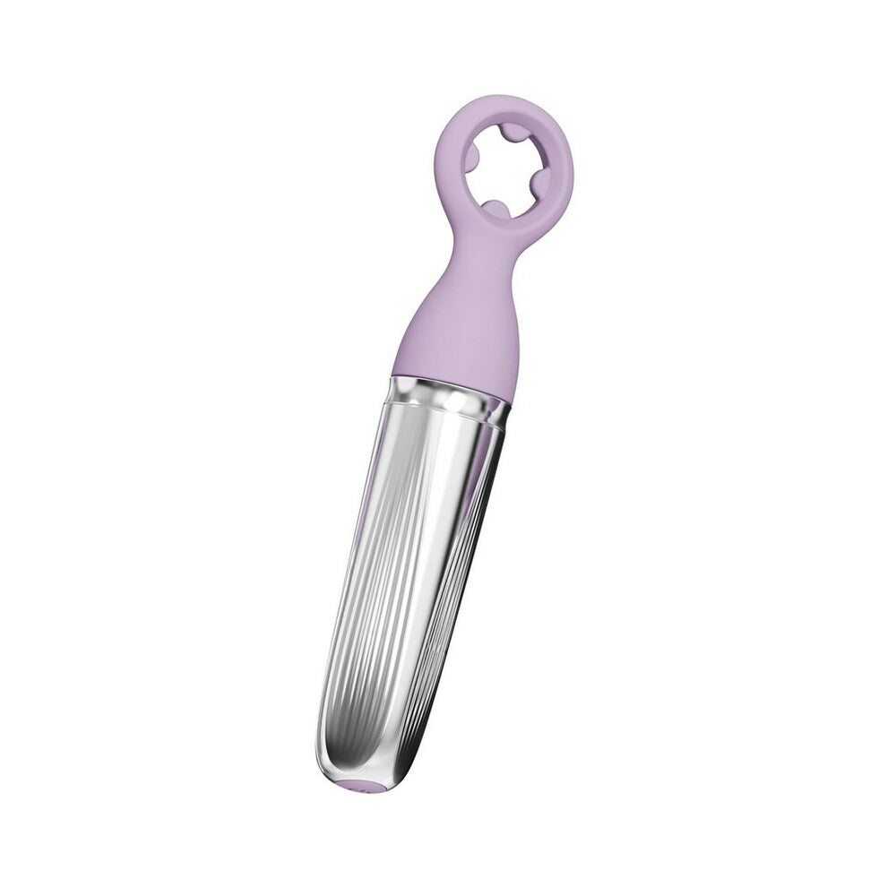 Adam & Eve Sweet Dreams Massager Kit – Rechargeable Vibrator with 8 Attachments – Light Purple