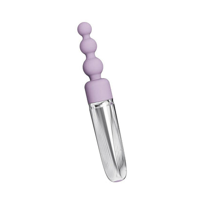 Adam & Eve Sweet Dreams Massager Kit – Rechargeable Vibrator with 8 Attachments – Light Purple