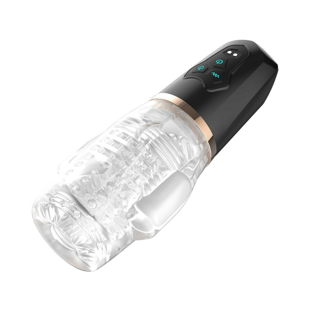Adam & Eve Adam's Gawk 2.0 Sucking & Vibrating Sleeve – Clear