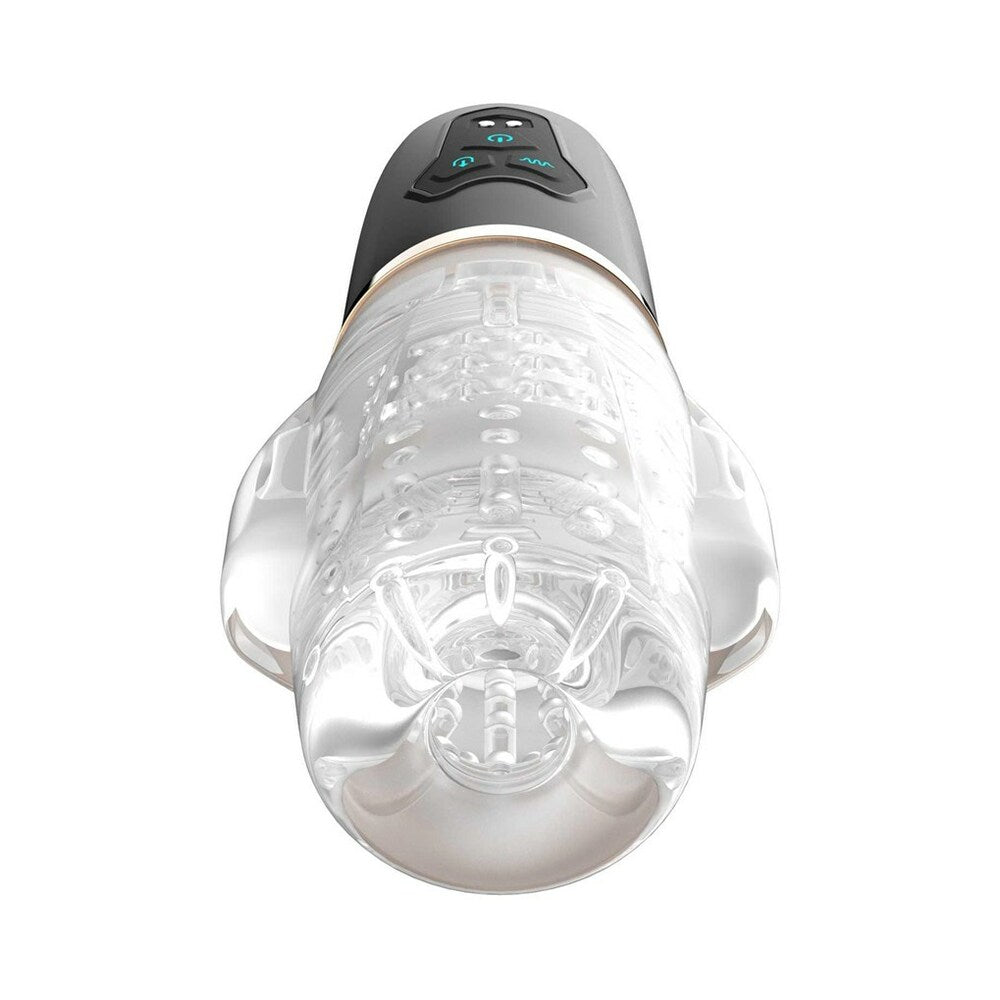 Adam & Eve Adam's Gawk 2.0 Sucking & Vibrating Sleeve – Clear