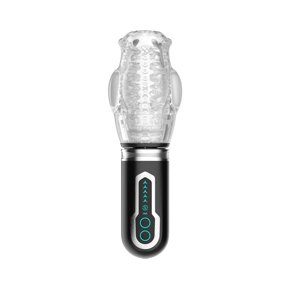 Adam & Eve Adam's Gawk Gawk 3.0 Thrusting Rotating & Vibrating Sleeve - Clear