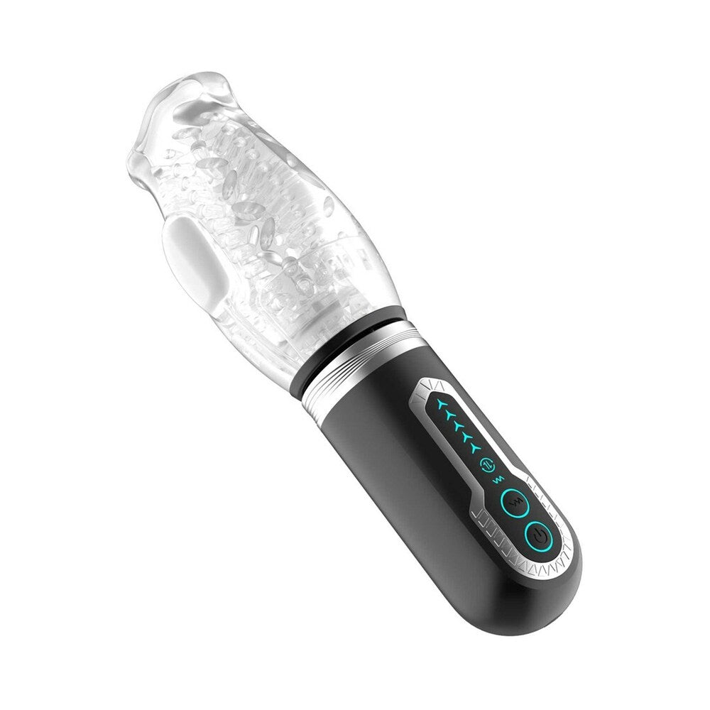 Adam & Eve Adam's Gawk Gawk 3.0 Thrusting Rotating & Vibrating Sleeve - Clear