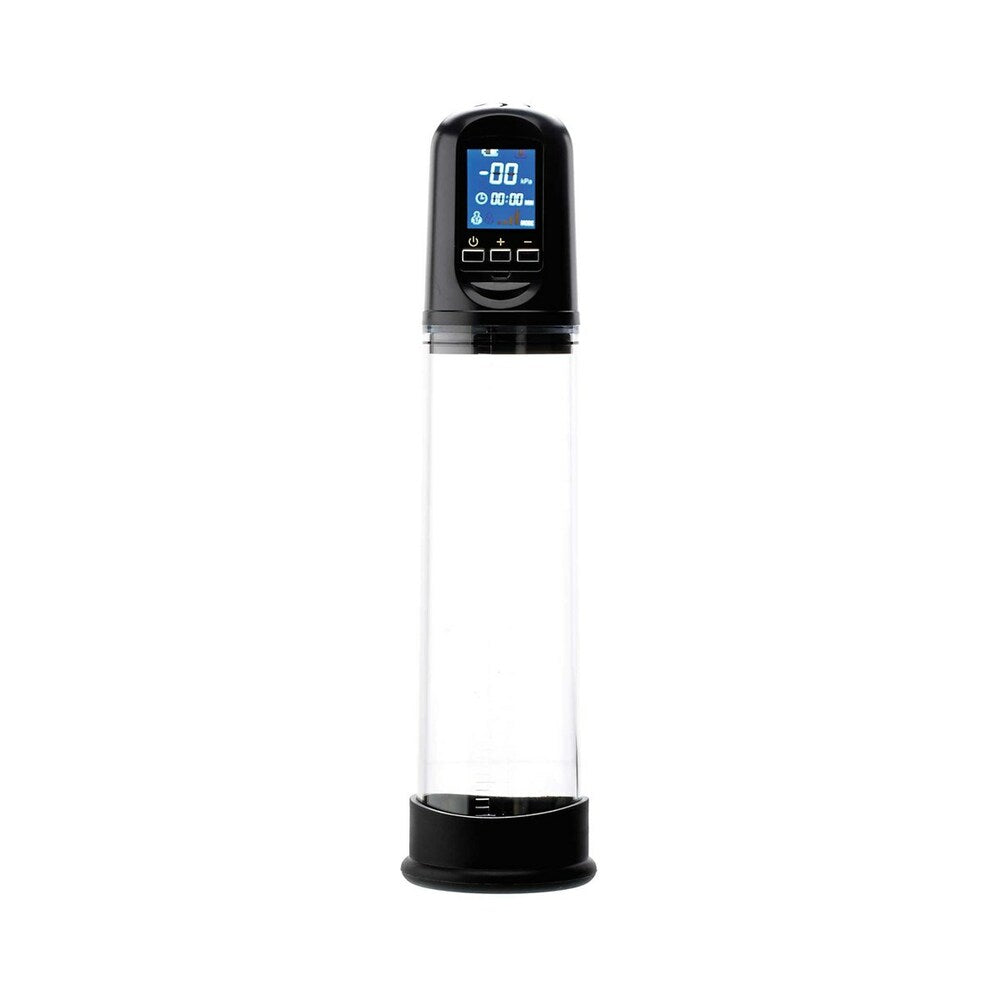 Adam & Eve Adam's Rechargeable Penis Pump – Clear – Automatic and Manual Pressure Control