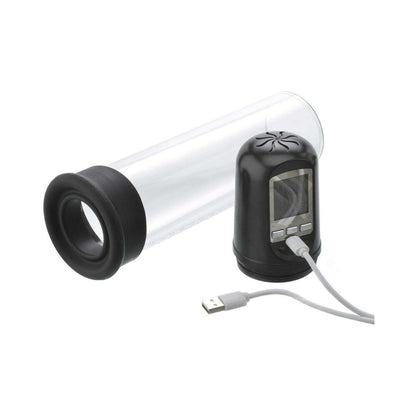 Adam & Eve Adam's Rechargeable Penis Pump – Clear – Automatic and Manual Pressure Control