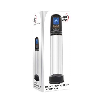 Adam & Eve Adam's Rechargeable Penis Pump – Clear – Automatic and Manual Pressure Control