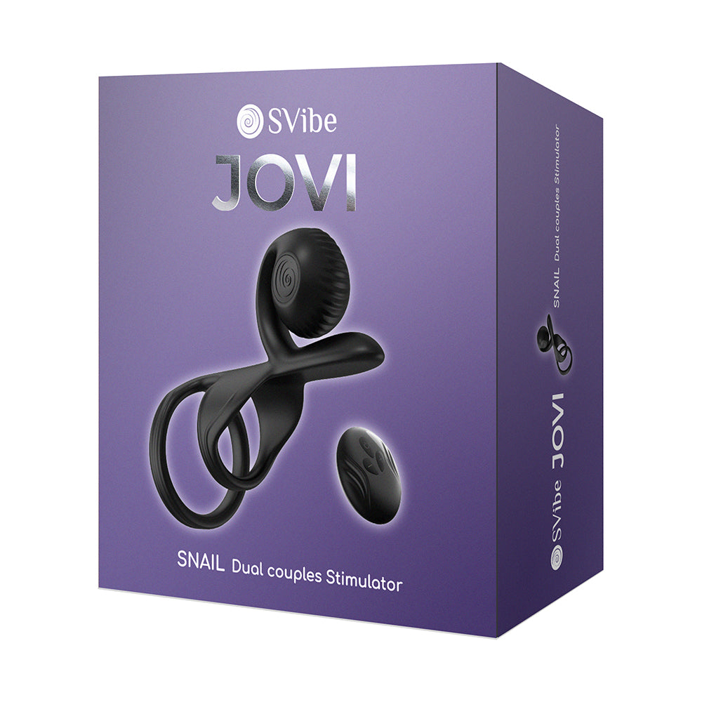 SVibe JOVI Couples Ring with Dual Motors – Black
