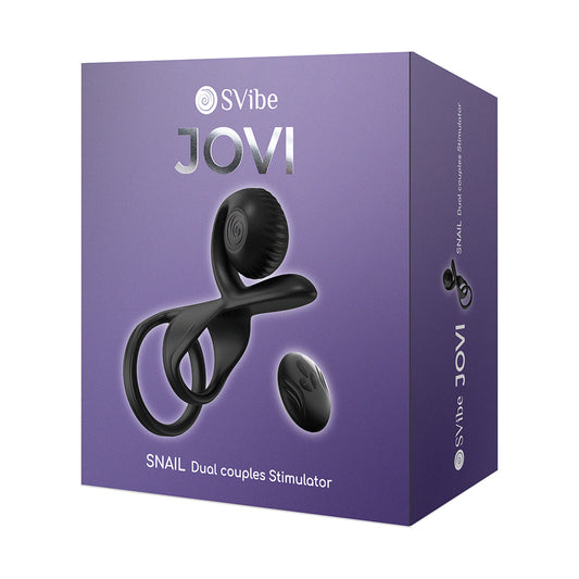 SVibe JOVI Couples Ring with Dual Motors – Black