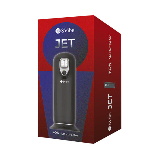 SVibe Ikon JET Masturbator with Customizable Vibrations and Heating Function – Black