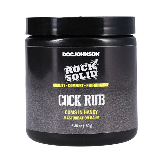 Rock Solid Cock Rub Masturbation Balm – 6.35 oz – Petroleum-Based
