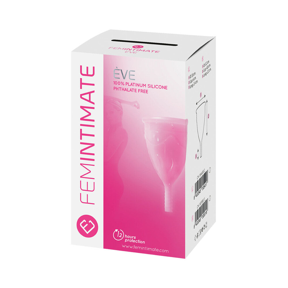 FEMINTIMATE Eve Menstrual Cup Size L - Light Pink - 12 Hour Use